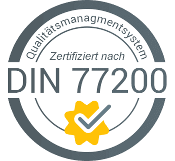 Paffen Sicherheit ist zertifiziert nach DIN 77200