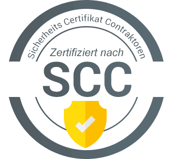 Paffen Sicherheit ist zertifiziert nach SCC