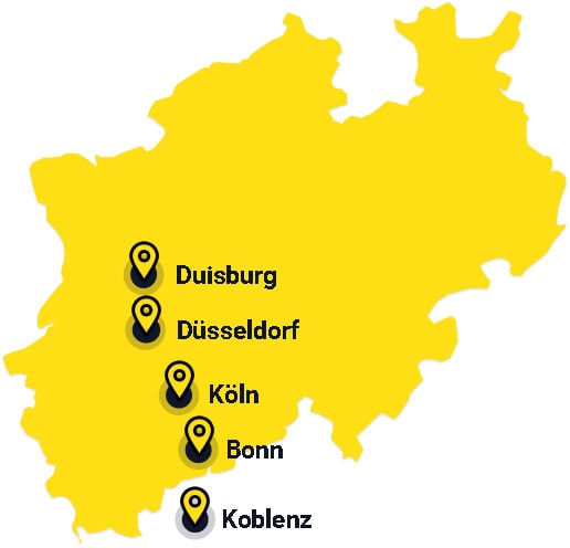 Standorte Paffen Sicherheit in NRW und Umgebung